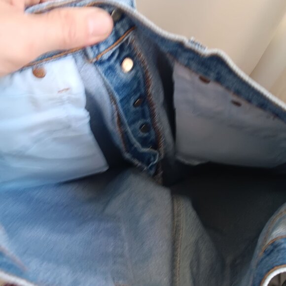 Vintage Levis 501 Denim Jeans Men's 32x31 Straight Button Fly Distress USA 80s - Picture 8 of 9